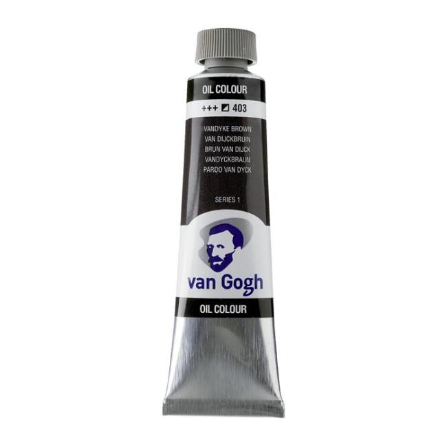 Talens Van Gogh Yağlı Boya 40 ml Vandyke Brown 403 - 5