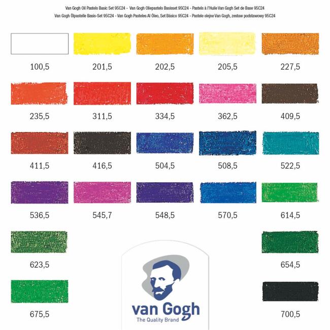 Talens Van Gogh Yağlı Pastel Boya Seti 24 Renk - 3