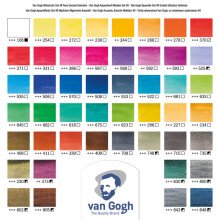 Talens Van Gogh Metal Palet Yarım Tablet Suluboya Seti 48'li 20838648 - 3