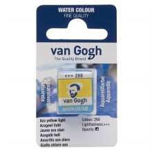 Talens Van Gogh Yarım Tablet Sulu Boya Azo Yellow Light 268 - Van Gogh