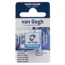 Talens Van Gogh Yarım Tablet Sulu Boya Chinese White 108 - Van Gogh