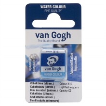 Talens Van Gogh Yarım Tablet Sulu Boya Cobalt Blue (Ultramarine) 512 - Van Gogh