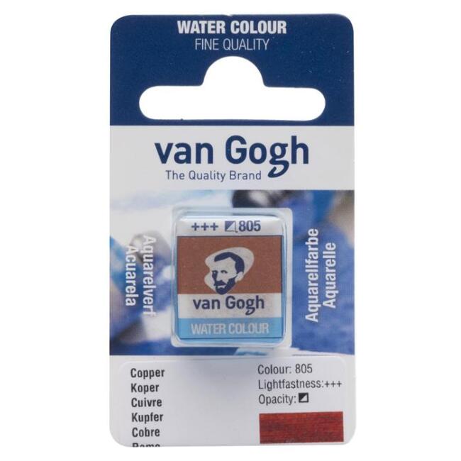 Talens Van Gogh Yarım Tablet Sulu Boya Copper 805 - 1