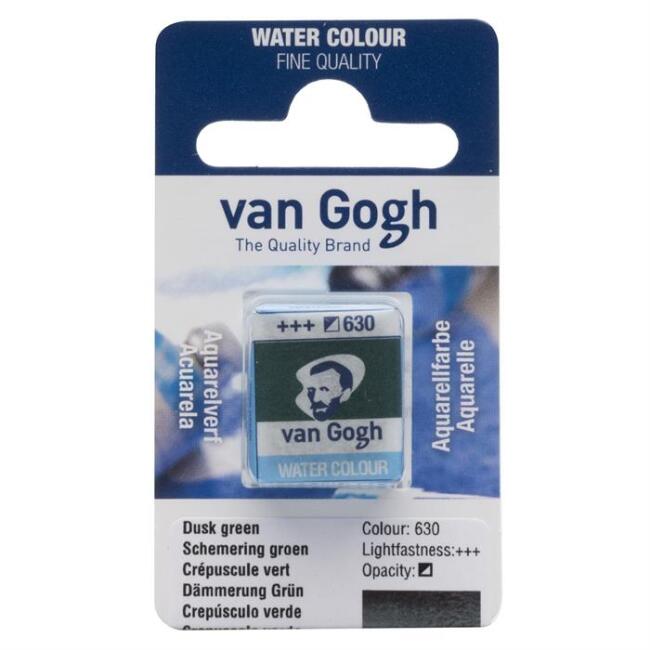 Talens Van Gogh Yarım Tablet Sulu Boya Dusk Green 630 - 1