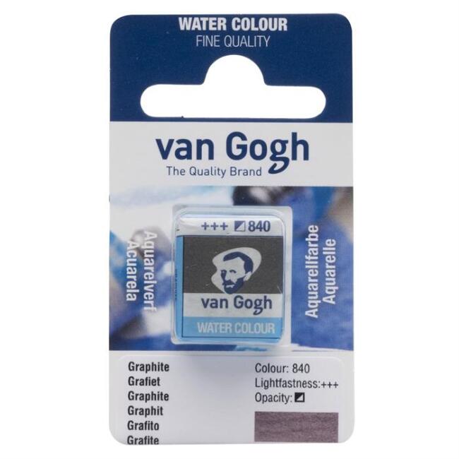 Talens Van Gogh Yarım Tablet Sulu Boya Graphite 840 - 1