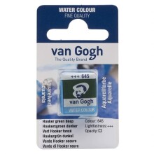 Talens Van Gogh Yarım Tablet Sulu Boya Hooker Green Deep 645 - Talens