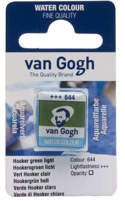 Talens Van Gogh Yarım Tablet Sulu Boya Hooker Green Light 644
