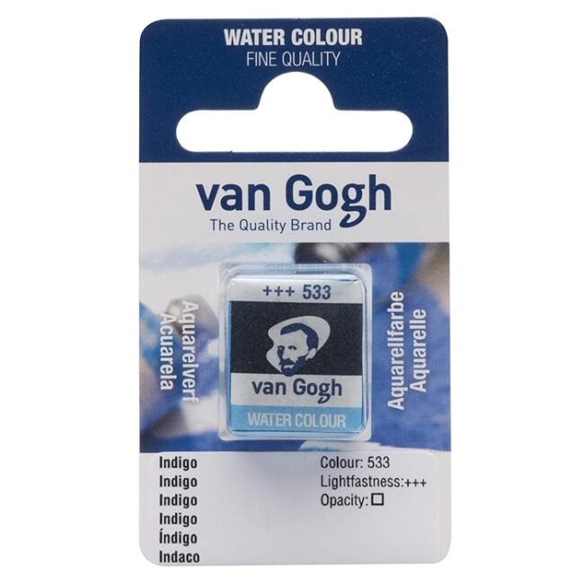 Talens Van Gogh Yarım Tablet Sulu Boya Indigo 533 - 1