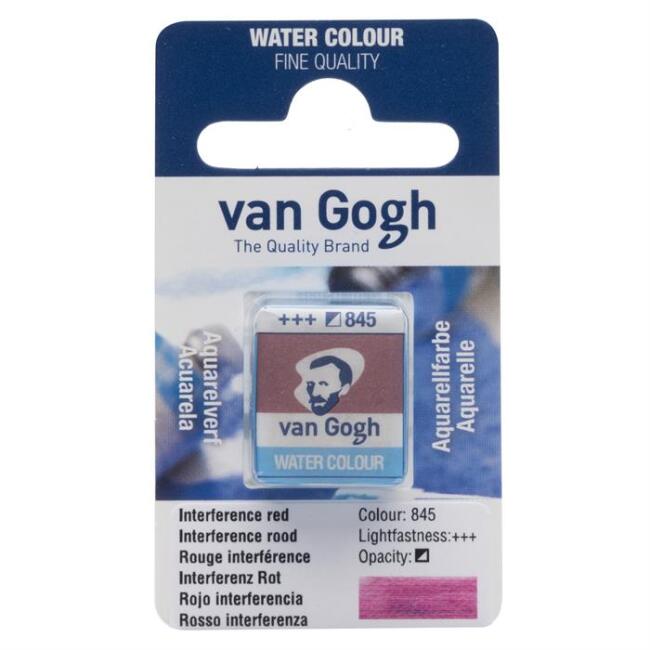 Talens Van Gogh Yarım Tablet Sulu Boya Interference Red 845 - 1