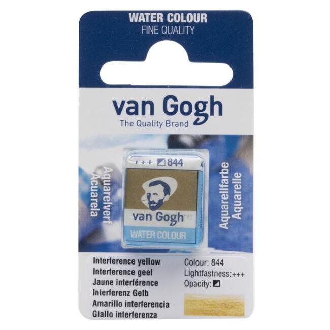 Talens Van Gogh Yarım Tablet Sulu Boya Interference Yellow 844 - 1