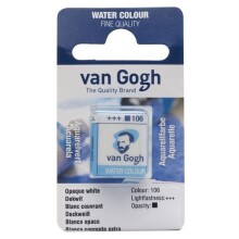 Talens Van Gogh Yarım Tablet Sulu Boya Opaque White 106 - Talens