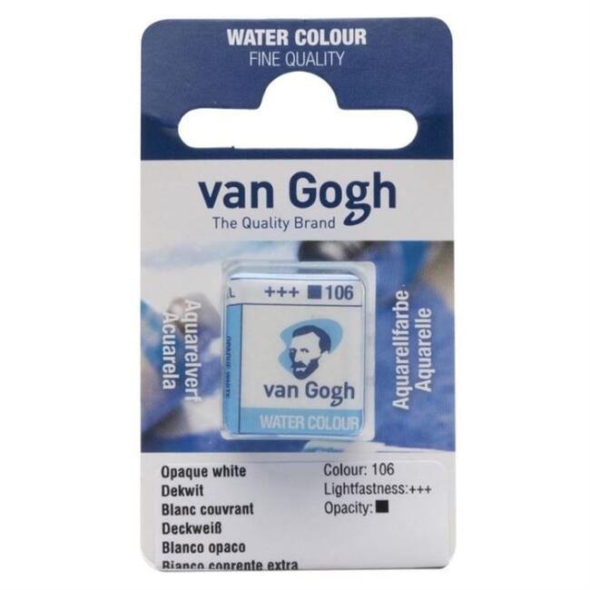 Talens Van Gogh Yarım Tablet Sulu Boya Opaque White 106 - 1