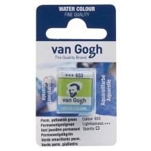 Talens Van Gogh Yarım Tablet Sulu Boya Permanent Yellow Green 633 - Van Gogh