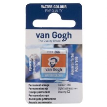 Talens Van Gogh Yarım Tablet Sulu Boya Permanent Orange 266 - 1