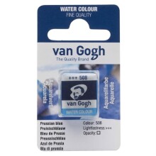 Talens Van Gogh Yarım Tablet Sulu Boya Prussian Blue 508 - Talens