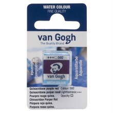 Talens Van Gogh Yarım Tablet Sulu Boya Purple Red 592 - Van Gogh