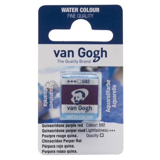 Talens Van Gogh Yarım Tablet Sulu Boya Purple Red 592 - 1