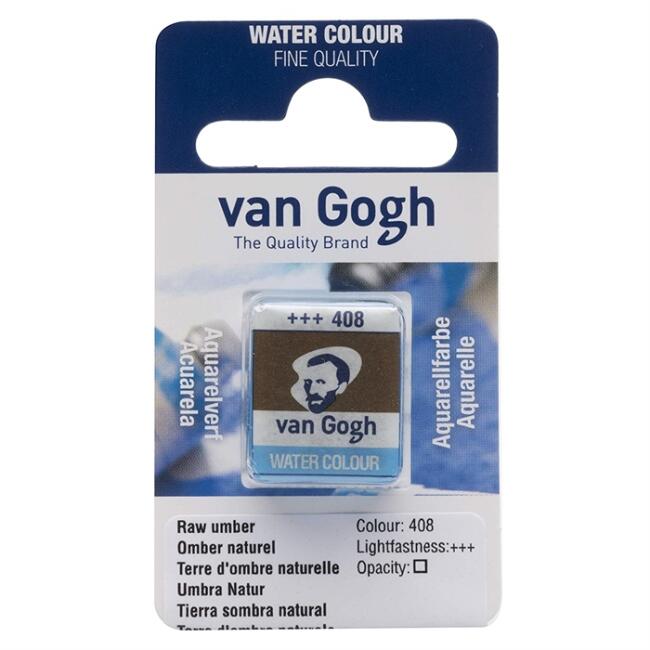 Talens Van Gogh Yarım Tablet Sulu Boya Raw Umber 408 - 1