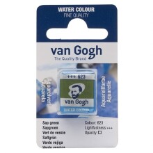 Talens Van Gogh Yarım Tablet Sulu Boya Sap Green 623 - 1
