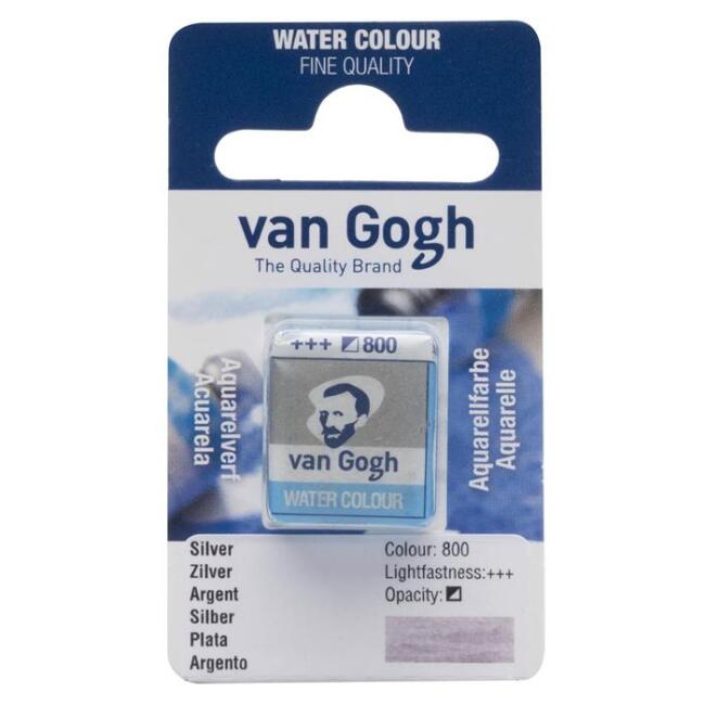 Talens Van Gogh Yarım Tablet Sulu Boya Silver 800 - 1