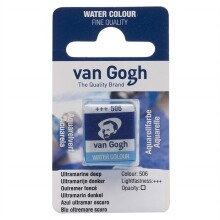 Talens Van Gogh Yarım Tablet Sulu Boya Ultramarine Deep 506 - Talens