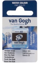 Talens Van Gogh Yarım Tablet Sulu Boya Vandyke Brown 403 - Van Gogh