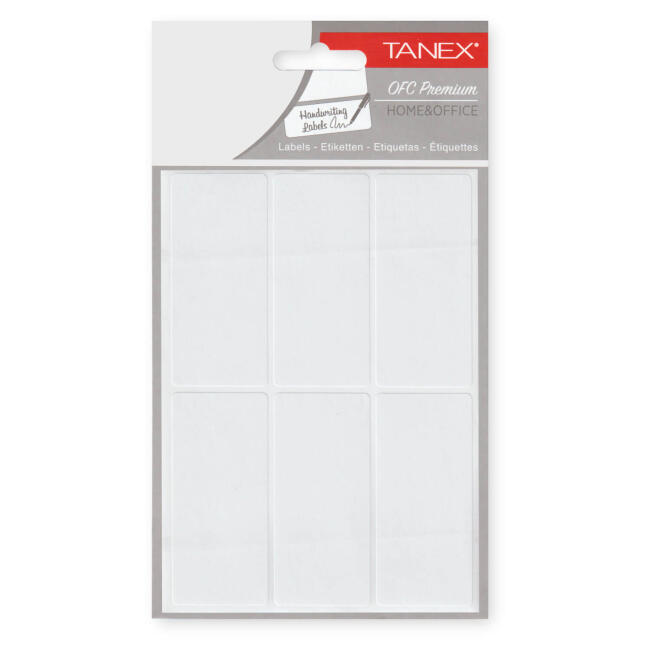 Tanex Beyaz Etiket 33x74 mm 60lı OFC-119 - 1