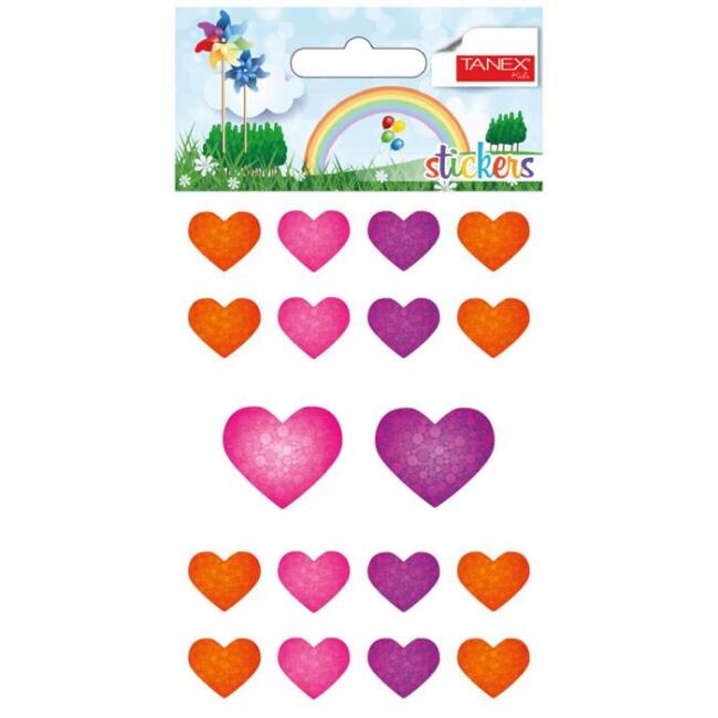 Tanex Çocuk Sticker Kalp 18’li - 1