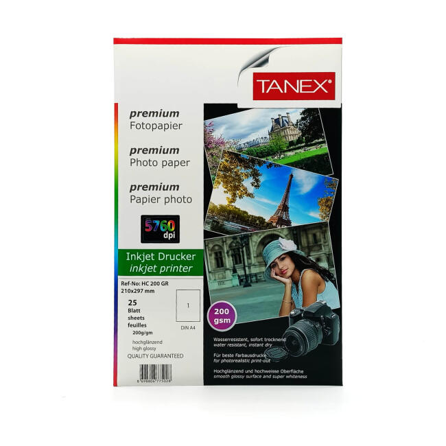 Tanex Premium Fotoğraf Kağıdı 200 gr A4 25'li - 1