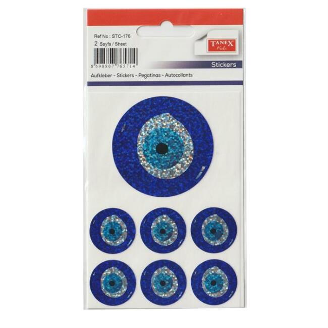 Tanex Sticker Nazar Boncuğu 7 Adet - 1