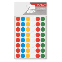 Tanex Yuvarlak Etiket 16 mm 6 Renk 240'lı OFC-130 - Tanex