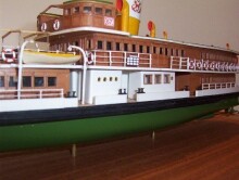 Tersane Model Demonte Maket Gemi Kalender Şehir Hatları Vapuru 1:100 Ölçek - TERSANE MODEL MAKET (1)