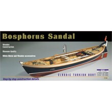 Tersane Maket Ahşap Gemi 1/16 Bosphorus Sandal N:K1601 - 3