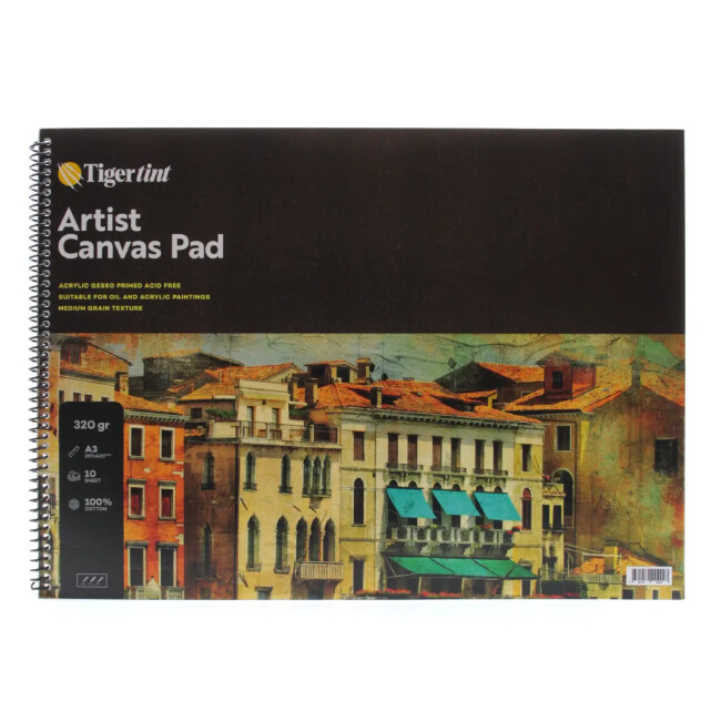 Tigertint Artist Canvas Pad Tuval Defter A3 10 Yaprak - Tigertint