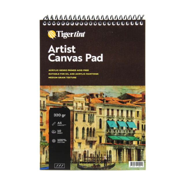 Tigertint Artist Canvas Pad Tuval Defter A5 10 Yaprak - Tigertint