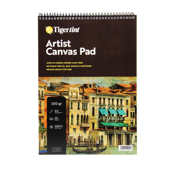 Tigertint Artist Canvas Pad Tuval Defteri A4 10 Yaprak - Tigertint