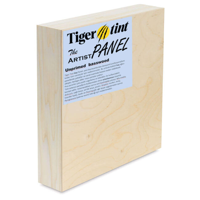 Tigertint Ahşap Artist Panel 3 cm 10x10 cm - 1