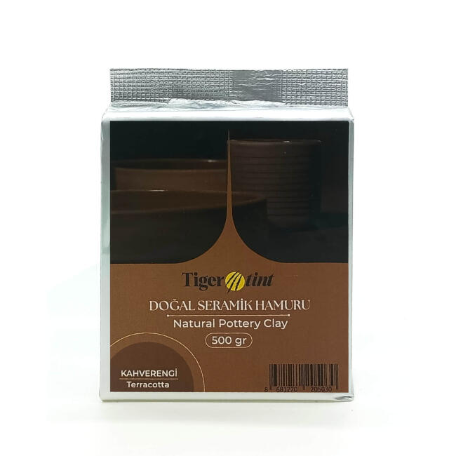 Tigertint Doğal Seramik Hamuru 500 gr Terracota - 1