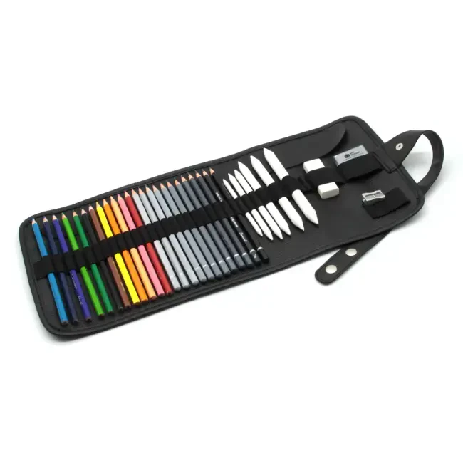 Tigertint Rulo Karakalem Eskiz ve Renklendirme Seti 35 Parça - 2