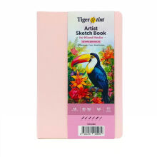 Tigertint Soft Kapak Mixed Media Çok Amaçlı Sanatsal Defter 140 g A5 80 Yaprak Şeker Pembe 100140538 - Tigertint