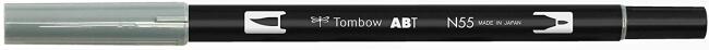 Tombow AB-T Dual Brush Pen Cool Grey 055 - 4