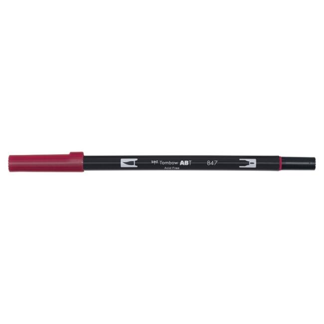 Tombow AB-T Dual Brush Pen Crimson 847 - 1