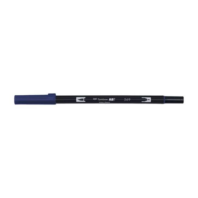 Tombow AB-T Dual Brush Pen Jet Blue 569 - 1