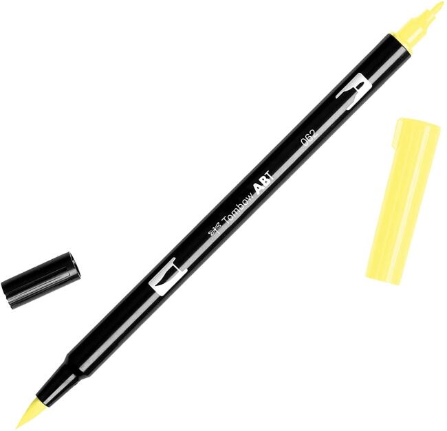 Tombow AB-T Dual Brush Pen Pale Yellow 062 - 2