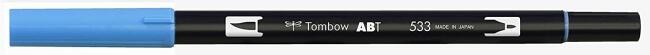Tombow AB-T Dual Brush Pen - Peacock Blue- 533 - 4