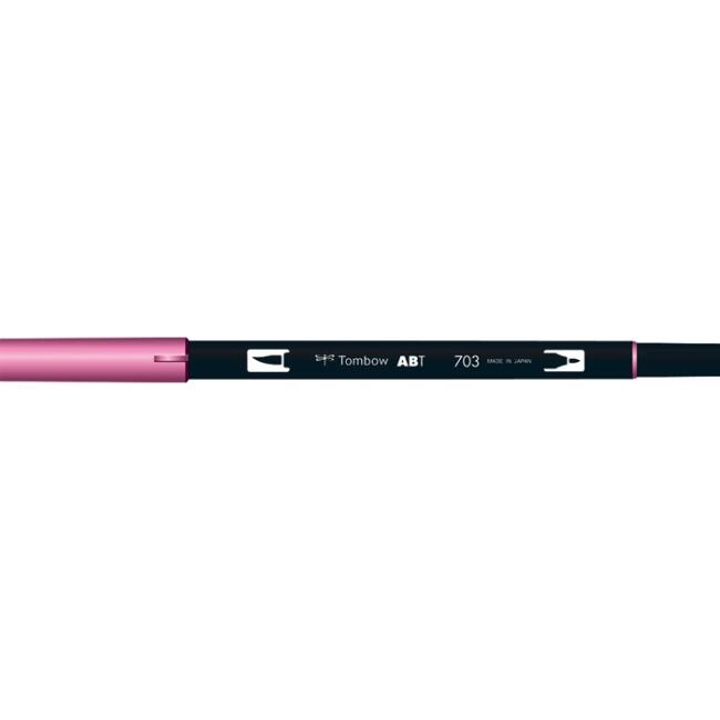 Tombow AB-T Dual Brush Pen Pink Rose 703 - 2