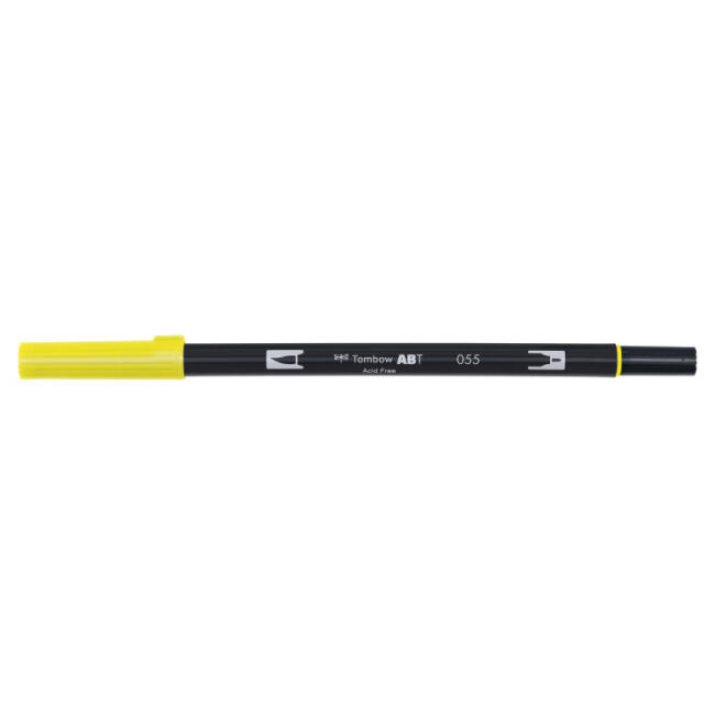 Tombow AB-T Dual Brush Pen Process Yellow 055 - 2