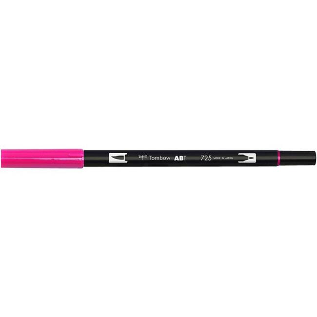 Tombow AB-T Dual Brush Pen Rhodamine Red 725 - 1