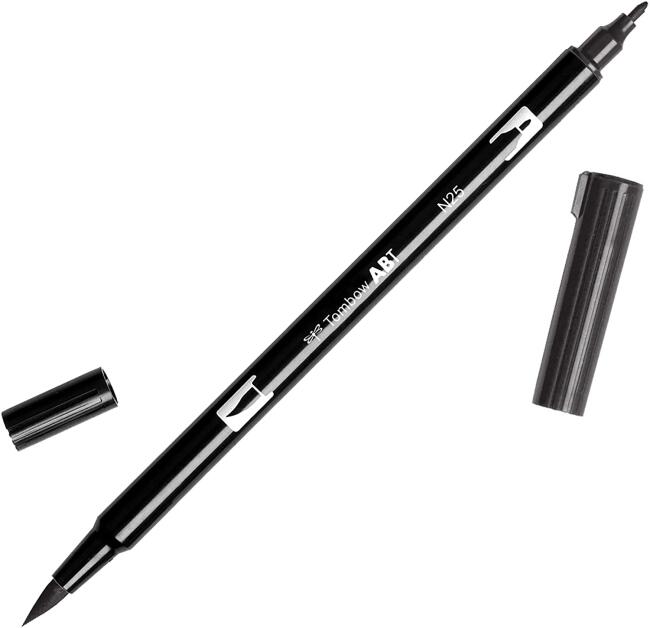 Tombow Ab-T Grafik Çizim Kalemi Lamp Black N:25 - 4