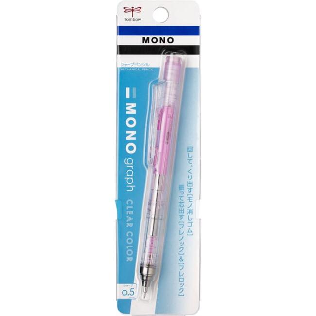 Tombow Mono Graph Uçlu Kalem 0,5 mm Şeffaf Pembe - 2